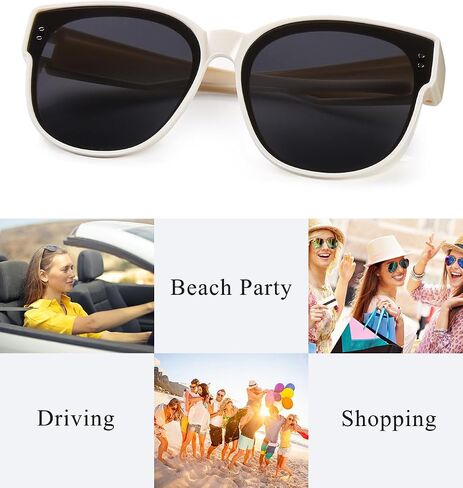 TINHAO Oversized Fit Over Glasses Sunglasses for Women Men Polarized Wrap Around Sunglasses for Driving UV Protection in Kuwait