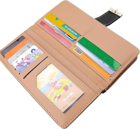 محفظة حريمي من Creative-Idea من الجلد مزدوج الطي بنمط أوراق مجوفة من الجلد in Kuwait