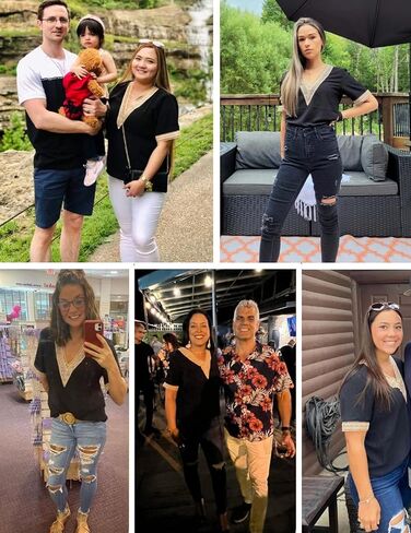 Beyove جبر بلوزات الدانتيل للنساء قصيرة الأكمام بلايز الخامس الرقبة قمصان الصيف الدانتيل موضة عادية الكروشيه بوهو تونك in Kuwait