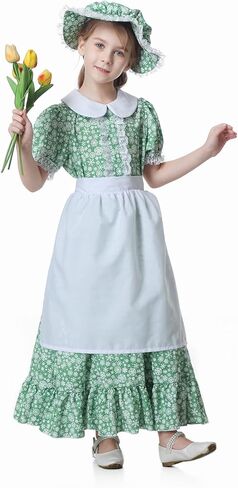 زي يولسون الزهري الرائد للفتيات فستان الحاج الاستعماري للأطفال (3 قطع) in Kuwait