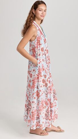 Poupette St Barth Women's Nava Stripe Maxi Dress in Kuwait