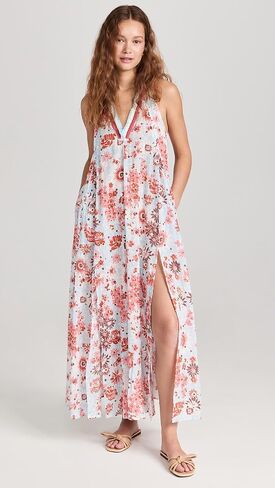 Poupette St Barth Women's Nava Stripe Maxi Dress in Kuwait