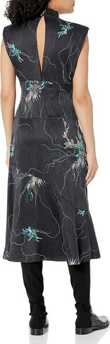 EQUIPMENT Women's Jillian MIDI Dress in True Black Multi in Kuwait