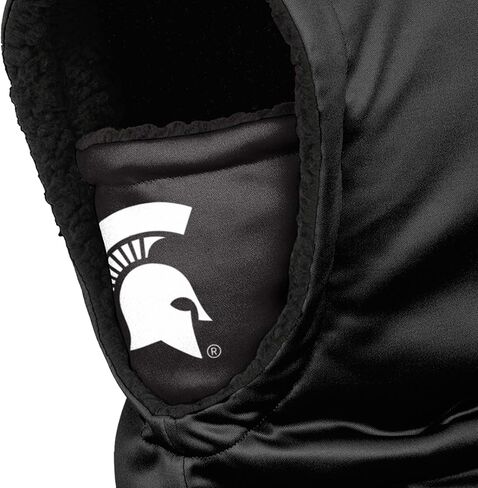 FOCO Michigan State Spartans NCAA Black Hooded Gaiter, adult (SVNCGRHDSN) in Saudi Arabia