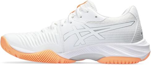 ASICS Women's Netburner Ballistic FlyteFoam 3 Volleyball Shoe, 9, White/Glacier Grey in Kuwait