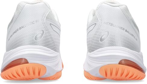 ASICS Women's Netburner Ballistic FlyteFoam 3 Volleyball Shoe, 9, White/Glacier Grey in Kuwait