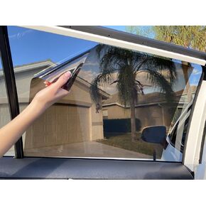 ClingShade TuckVisor Car Side Sun Visor Baby Window Sun Shade Visor ظلال الزجاج الأمامي أقنعة الشمس الموسعات للسيارات والشاحنات وسيارات الدفع الرباعي (4 عبوات)