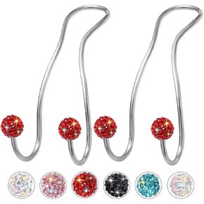 MTGOCHA Bling Purse Hook for Car Headrest Hooks 2023 Upgraded Cute Car Purse Hooks Car Seat Hooks for Headrest Metal Car Bag Hooks Car Purse Holder Hook Hanger Bling Car Accessories for Women,Silver