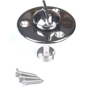 MX Garboard Drain Plug,Stainless Steel Marine Boat Plug Fits 1.21" Hole W/Screws