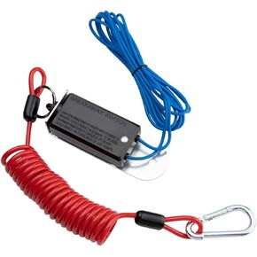 Trailer Breakaway Switch, 6ft Breakaway Coiled Cable with Electric Brake Switch Breakaway Coiled Cable Fits for RV Towing Trailer