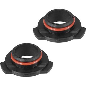 X AUTOHAUX 2pcs 9005 HB3 LED Headlight Adapter Base Bulb Sockets Retainer Holder Universal for Car Black