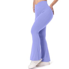 Montberry Flare Leggings, Womens Yoga Pants with Crossover High-Waisted Tummy Control and Pockets