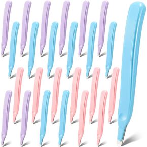 24 Pcs Magnetic Staple Remover Bulk Staple Remover Puller Staple Remover Pen Universal Tool Staple Puller Tool Rubberized Staples Remover for Office, School and Home (Candy Color)