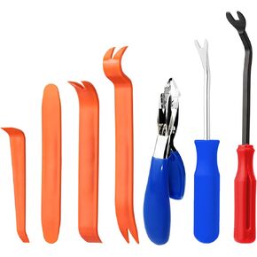 5 Pieces Staple Remover Tools Set for Office,Upholstery and Construction, Professional Tack and Nail Puller Kit for Efficiently and Easily Remove All Kinds of Staples,Tacks and Nails
