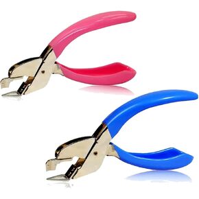 مزيلات التيلة - أداة إزالة التيلة، أداة إزالة التيلة للعمل الورقي في المدرسة والمكتب العائلي، رافع أظافر محمول باليد دون تلف الورق (أزرق ووردي) in Kuwait