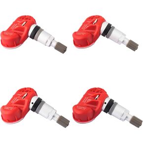 PLDDE 4pcs Tire Pressure Monitoring Sensors 434MHz TPMS System Service Kit with Valve Stems Compatible with 14-22 Cherokee Ram 1500 5 Lug Wheels 2500 3500 Dually 14-18 4500 5500 Pickup Truck