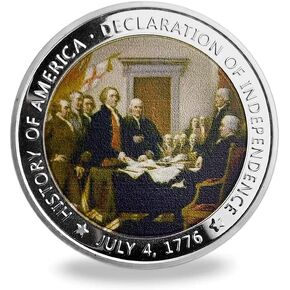 US Military Challenge Coin Presidential 1776 Declaration of Independence Commemorative Coin