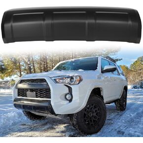 Lower Valance Panel Bumper Compatible With Toyota 4Runner 2016 2017 2018 2019 2020 2021 2022 2023, ABS Matte Black Bumper Valance Molding (NOT Fit Limited & TRD Sport)(Front)