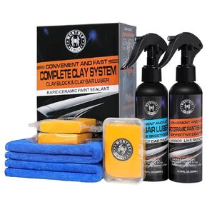 Heavy Duty Car Clay Bar Auto Detailing Clay Luber Synthetic Lubricant Kit - Ceramic Coating Spray Ceramic Coating for Car - Maximum Gloss & Unsurpassed Slickness