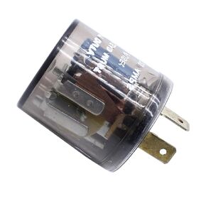 YUCHENSHLP 2-Pin Electronic LED Flasher Relay 12V LED Turn Signal Light Blinker Relay EF32 20 Amps 12V