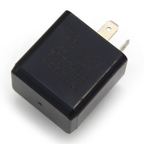 Turn Signal Relay 12V 2 Pin Direct Replacement Compatible LED Electronic Flasher Relay fix CAR and Motorcycle Turn Signal & Hazard Warn Hyper Flash Relay Turn Signal Relay for Honda/Kawasaki