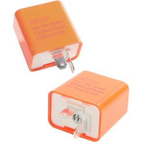 RACOONA 2PCS Led Flasher Relay,Turn Signal Relay,Car Accessories Flasher Relay 2-Pin Electronic Turn Signal Flasher Relay,12V LED Turn Signal Hyper Indicator Flasher Relay for Motorcycles and Cars