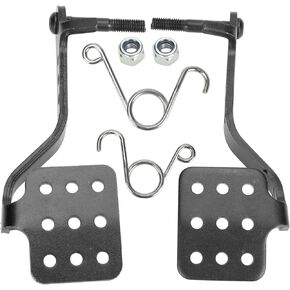 YOXUFA Go Kart Brake Throttle Pedals Kit with Return Springs 9503 and 9502 for Predator 212cc 196cc 6.5hp Road Rocket Azusa Fun Kart Radio Flyer Carter Vintage Go Cart Racing Drift Trike Black Parts