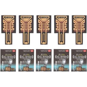 ASHATA 5Pcs Cell Phone Signal Booster Sticker, Mobile Phone/Walkie Talkies/Buzzers Signal Enhancement Sticker for Outdoor Camping Elevators Tunnels and Mountains