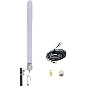 Wide-Band WiFi 4G LTE & 5G GSM UMTS CDMA 12dBi Outdoor Omni Directional Cellular Antennas for Routers/Cell Phone Signal Booster Support All USA/Canada Carriers