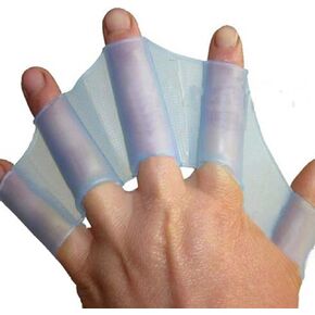 Silicone Swim Gear Fins Hand Webbed Flippers Training Glove Fingers Hand Palm Webbed Flippers Training Gloves Water Resistance