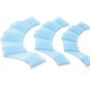 3 Pairs Silicone Swimming Gloves Webbed Aquatic Swim Training Gloves Water Resistance Fitness Paddle Aerobics for Men Women Kids Family in Kuwait