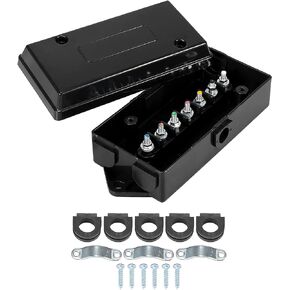 X AUTOHAUX 7 عصابة الطريق مقطورة سلك موصل صندوق وصلات مقاوم للماء لإعادة توصيل الأسلاك RV القوافل قارب 7 القطب كابل اتصال صندوق عدة in Kuwait