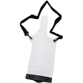 Karier Two Way Radio Waterproof Rainproof Bag Case Pouch for Motorola Kenwood Midland Walkie Talkie (White)