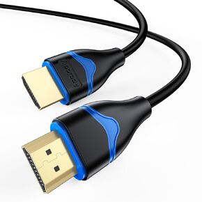 4K HDMI Cable 4FT, High Speed HDMI 2.0 Cable 4 Foot Ultra HD HDMI to HDMI Cord 4K@60Hz, 2K@144Hz, 1080P@240Hz, HDR, 3D, HDCP2.2, ARC for Monitor, Roku TV, PS4/PS5, Laptop, HDTV, Xbox, Switch