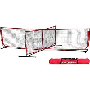 PowerNet 4 Way Soccer Tennis Net | Fun New Game and Training Equipment | Play at The Park or Beach | 2 Sizes