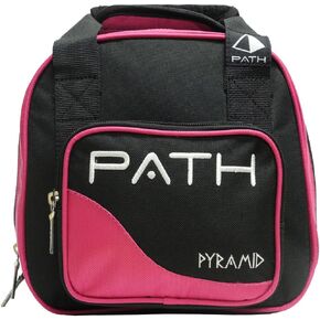 Pyramid Path Plus One Spare Tote Bowling Bag (Black/Hot Pink)