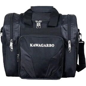 Bowling Bag for Single Ball - Single Ball Tote Bag with Padded Ball Holder - Fits a Single Pair of Bowling Shoes Up to Mens Size 14