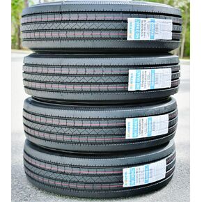 Set of 4 (FOUR) Suntek HD Trail + All Steel Heavy Duty Premium Trailer Radial Tires-ST235/85R16 235/85/16 235/85-16 132/127M Load Range G LRG 14-Ply BSW Black Side Wall