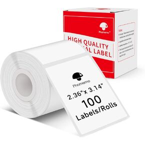 Phomemo Thermal Labels-for M110/M221/M220/M120/M200,1.57"x1.18"(40x30mm),230 Labels/Roll, for Barcode/Address/Mailing/Logo/Business/Home Tag