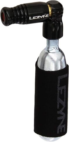 منفاخ إطار دراجة CO2 من LEZYNE Trigger Speed ​​Drive وخرطوشة 16 جم، رأس ملائم للانزلاق، صمام بريستا، كم من النيوبرين، C02 Infaltor in Saudi Arabia