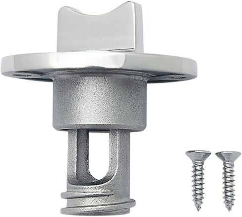 قابس تصريف القارب البيضاوي - 316 من الفولاذ المقاوم للصدأ - قابس ملولب 3/4 بوصة مع تصميم مانع للسقوط - لفتحة 1 بوصة على رافدة القارب، لايفويل، مبرد صندوق الثلج - يتضمن حشوات متينة ومسامير تثبيت - قطعة واحدة in Kuwait