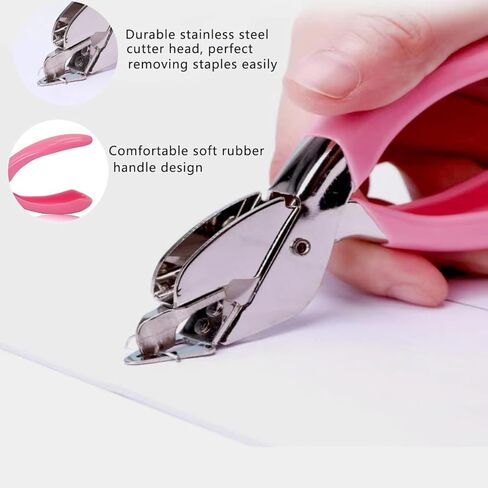 مزيلات التيلة - أداة إزالة التيلة، أداة إزالة التيلة للعمل الورقي في المدرسة والمكتب العائلي، رافع أظافر محمول باليد دون تلف الورق (أزرق ووردي) in Kuwait