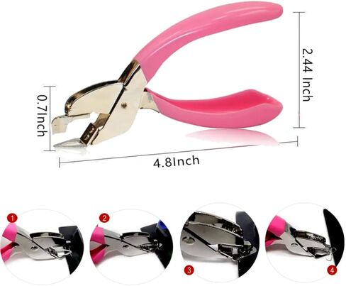 مزيلات التيلة - أداة إزالة التيلة، أداة إزالة التيلة للعمل الورقي في المدرسة والمكتب العائلي، رافع أظافر محمول باليد دون تلف الورق (أزرق ووردي) in Kuwait