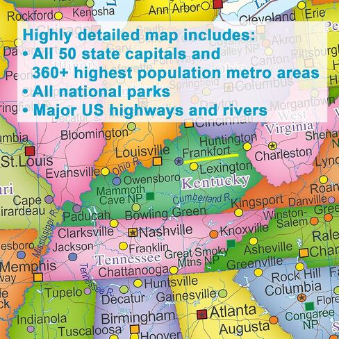 Classic United States USA and World Desk Map, 2-Sided Print, 2-Sided Sealed Lamination, Small Poster Size 11.5 x 17.5 inches (1 Desk Map) in Saudi Arabia