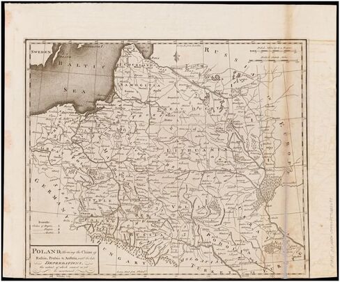 1800 Map Ukraine|Belarus|Lithuania|Poland Poland, shewing The Claims of Russia, Prussia & Austria|Historic Antique Vintage Reprint|Ready to Frame in Kuwait