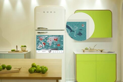 Small Scratch Off Travel World Map 1DEA.me - Premium Edition - 23.6" x 15.8" - Rewritable Places I’ve Been Travel Map - US States Outlined - Made from Flexible Plastic to Last Longer in Kuwait