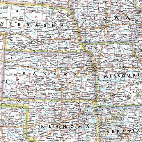 National Geographic United States Classic Enlarged Wall Map - Laminated (69.25 x 48 inches) (National Geographic Reference Map) in Saudi Arabia