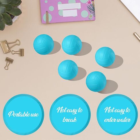 1PCS 4 Inch Mini Volleyball Balls Miniature Volleyballs Roundnet Game Replacement Balls Little Volleyball Gifts for Players Team Teen Pool Stadium in Saudi Arabia