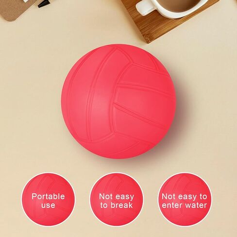 1PCS 4 Inch Mini Volleyball Balls Miniature Volleyballs Roundnet Game Replacement Balls Little Volleyball Gifts for Players Team Teen Pool Stadium in Saudi Arabia
