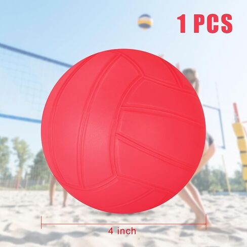 1PCS 4 Inch Mini Volleyball Balls Miniature Volleyballs Roundnet Game Replacement Balls Little Volleyball Gifts for Players Team Teen Pool Stadium in Saudi Arabia